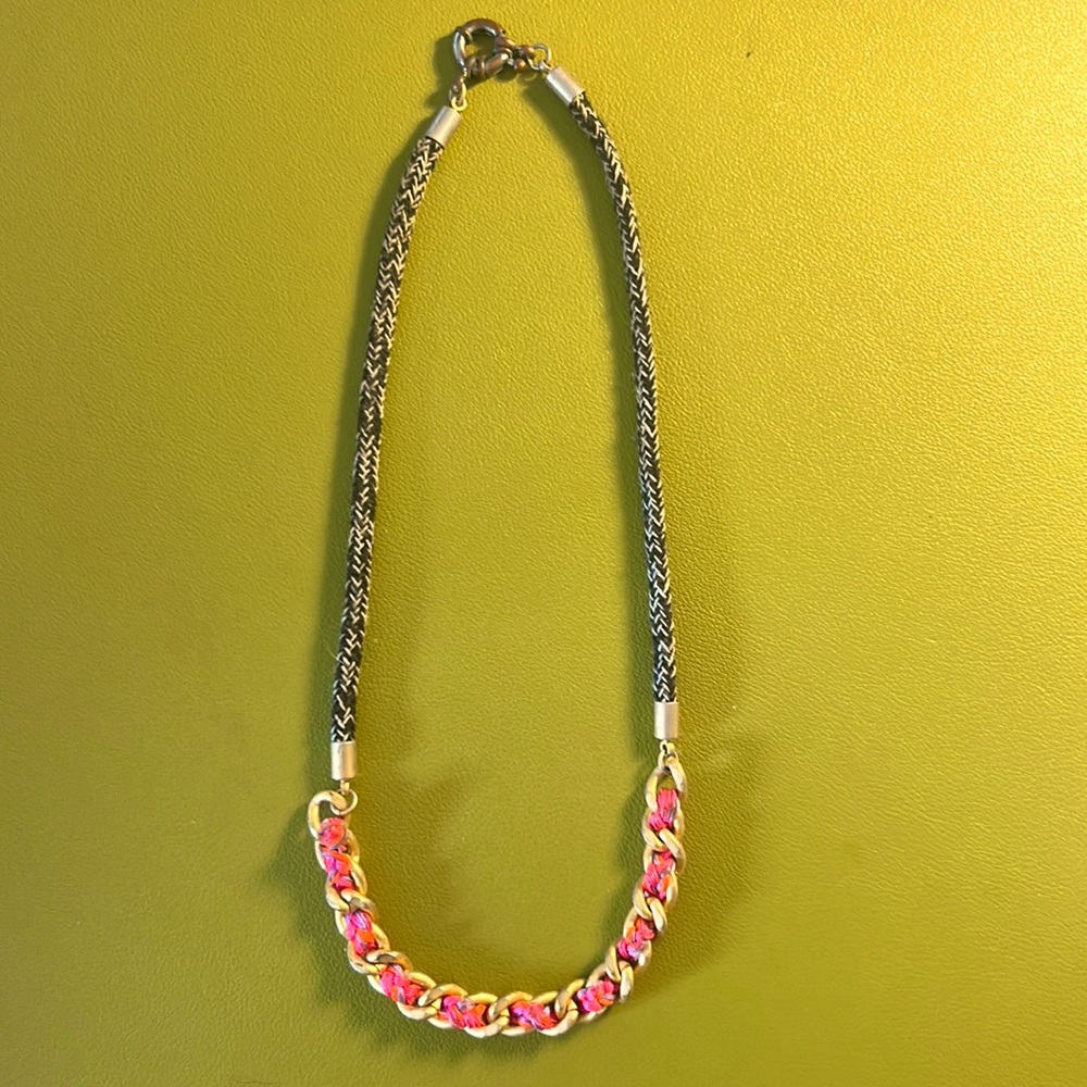 Rope and chain necklace